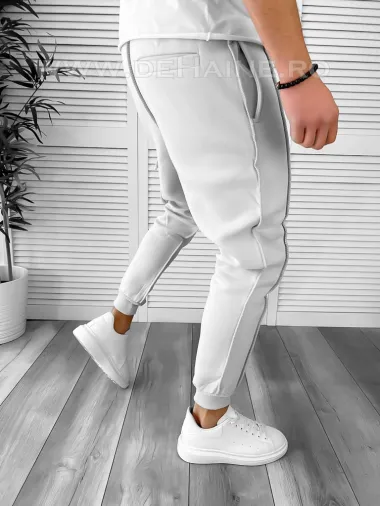 Trening barbati gri deschis pantaloni + hanorac K156 P18-1.3